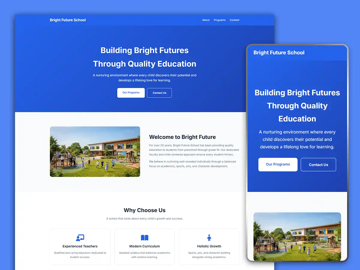 School website template 001-13